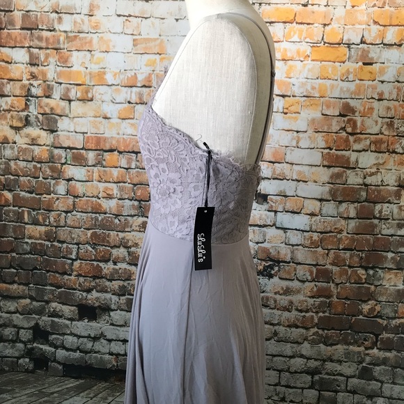 Lulu’s EVERLASTING ENCHANTMENT GREY MAXI DRESS - Picture 4 of 6